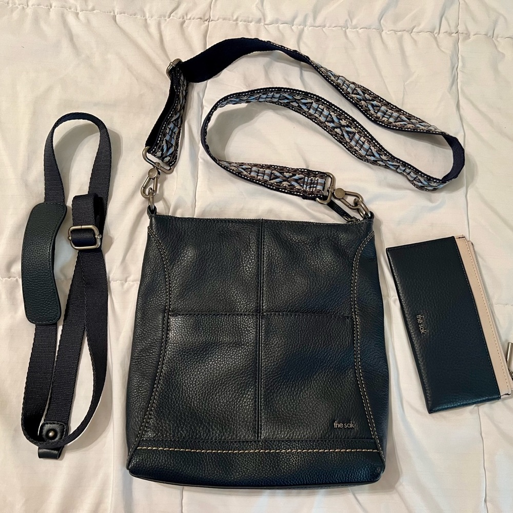 New The Sak Lucia Crossbody Bag with Wallet & Extra Strap